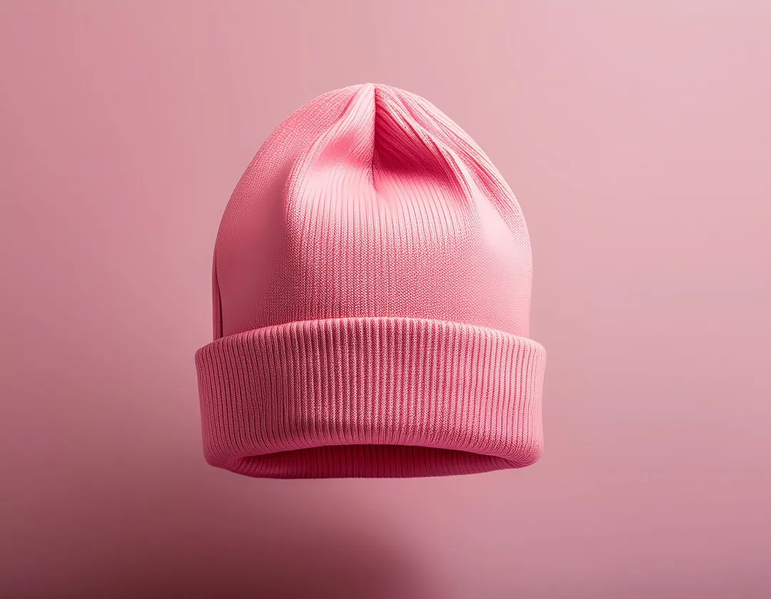 Stitched, not printed — Beanie, 60 mm wide